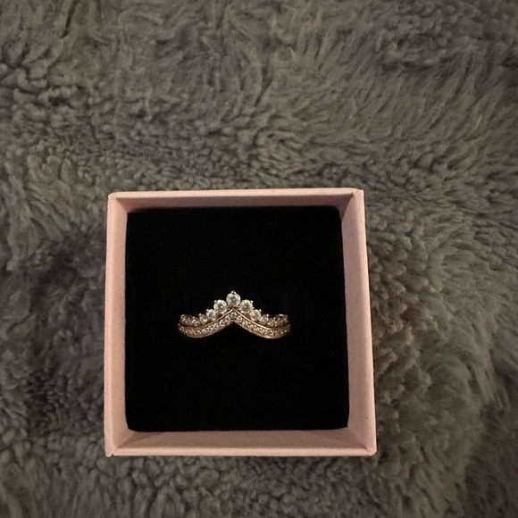 Pandora Princess Wishbone Ring Size 60 (9) - Picture 3 of 3